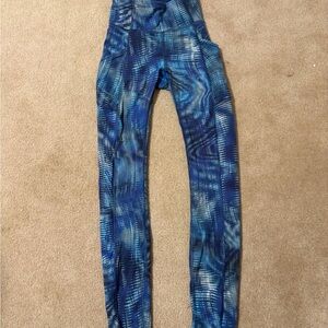 Lululemon Blue Patterned Leggings